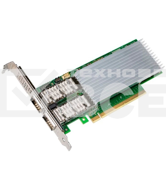 Сетевая карта Intel E810-CQDA2, 2xQSFP28 ports, 100GbE, PCI-E x16 gen3/gen4, iWARP/RoCEv2, IEEE 1588 PTP, ADQ, iSCSI, NFS, VMDq. PCI-SIG* SR-IOV Capable