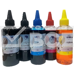 Чернила NV PRINT для аппаратов Canon, комплект 5 цветов (пигментные Bk + водные Bk,C,M,Y) по 100 мл