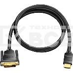 Кабель Vention HDMI 19M/DVI-D Dual link 25M - 2 м. ABFBH, фото 1