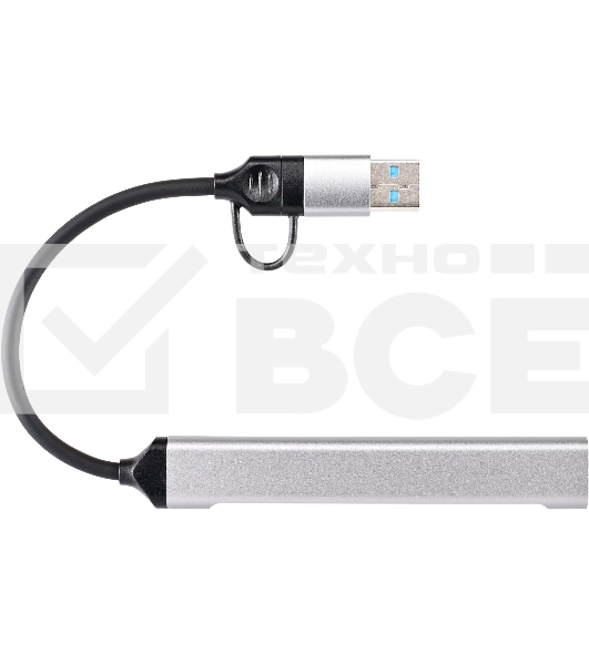 USB концентратор TypeC+adapter-->USB3.0+2USB2,0+SD+TF, VCOM