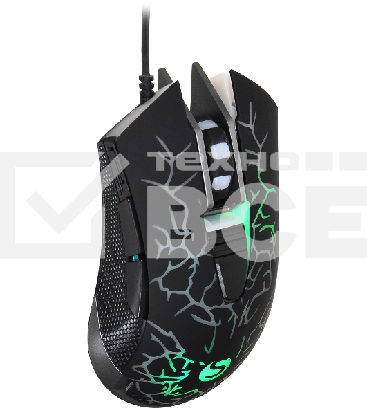 Мышь проводная SunWind SW-M705G черный, 3600 dpi, USB, кнопки - 6