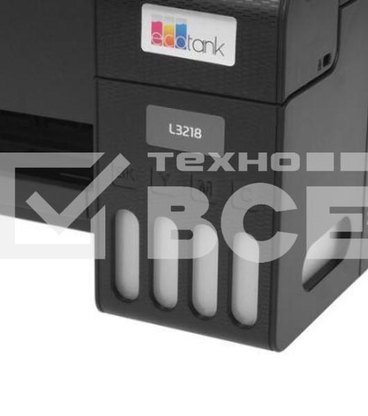 МФУ струйный Epson L3218 (C11CJ68512), принтер/сканер/копир, (A4, 5760x1440dpi, ч/б 33стр., цв. 18стр., USB, черный)