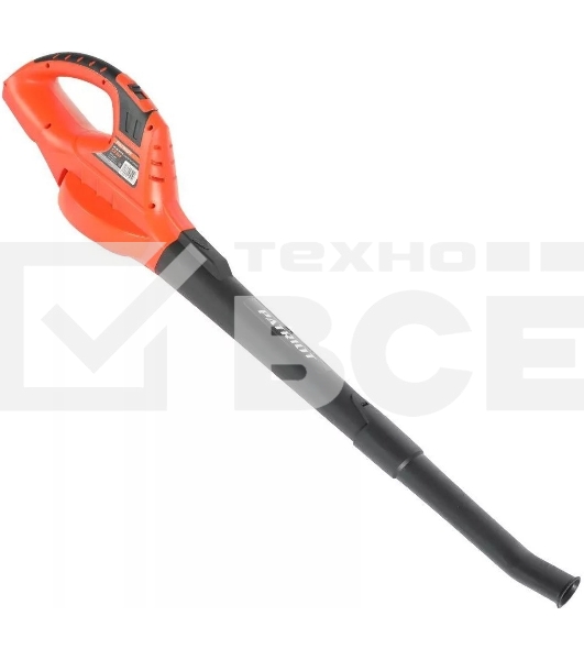 Воздуходув аккумуляторный PATRIOT CB215 21В UES, 2 режима, 150-208км/ч, 130м3/ч (без аккумулятора и зарядного устройства)