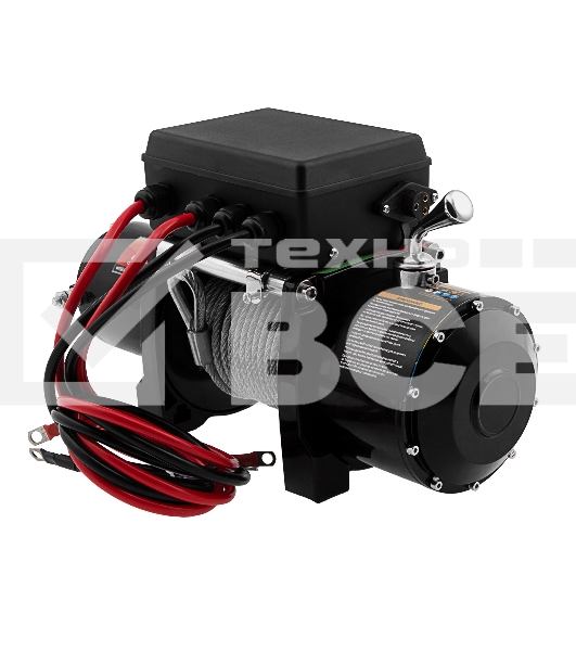 Лебедка автомобильная электрическая Denzel LB- 2200, 2,2 т, 3,3 кВт, 12 В