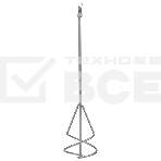Миксер для строительных смесей, 120х500мм, хвостовик SDS plus Сибртех, фото3