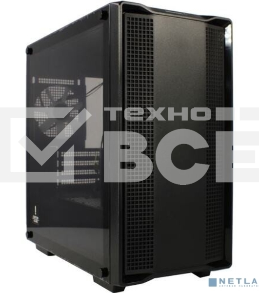 Компьютерный корпус DeepCool CC360 ARGB (R-CC360-BKAPM3-G-1) (mATX, без БП, 2xUSB, с окном)