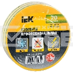 Изолента Iek UIZ-20-10-K52 0,18х19 мм желто-зеленая 20 метров ИЭК, фото2