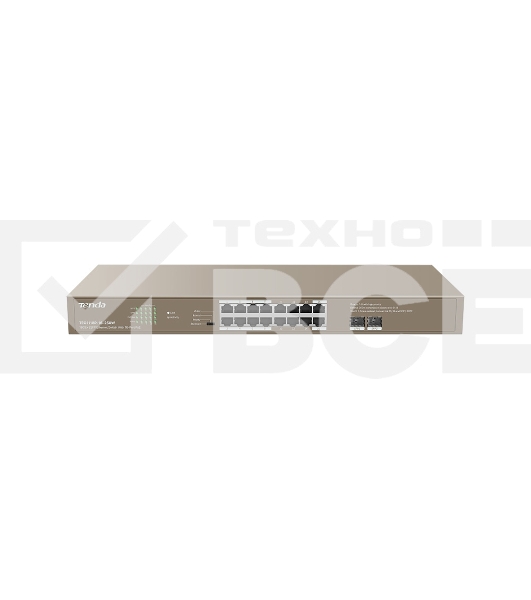 Неуправляемый Коммутатор IP-COM G1118P-16-250W 16 GE+SFP Ethernet с 16-Портовым PoE