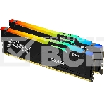 Оперативная память Kingston Fury Beast, DDR5, 32GB (2x16GB), 6000MHz, CL30, с радиаторами, RGB, черный, фото4
