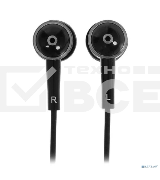 Проводные наушники Sven E-10 BK черный, внутриканальные, Jack 3.5 мм