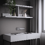 Розетка с заземлением, шторками и USB тип A+C  (серебряный матовый), фото 1