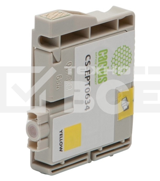 Картридж струйный Cactus CS-EPT0634 желтый (10 мл) для Epson Stylus C67/C87/CX3700/CX4100/CX4700