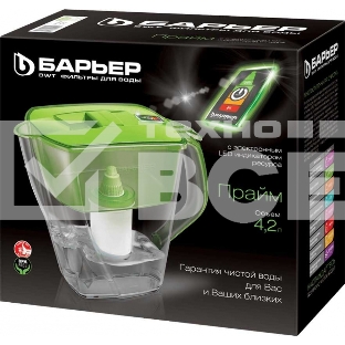 Кувшин Барьер Прайм зеленое яблоко 4.2л.