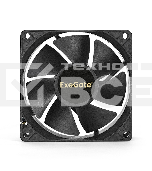 Вентилятор для корпуса ExeGate EX08025B4P-PWM черный, 80 мм, 2300 об/мин, 23 дБ, 4 pin