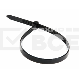 Хомут-стяжка кабельная нейлоновая Rexant 450 x7,6 мм, черная, упаковка 100 шт.