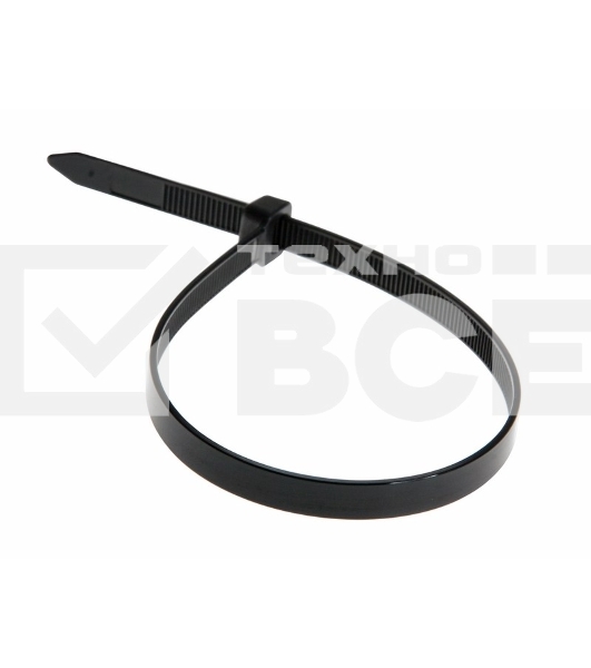 Хомут-стяжка кабельная нейлоновая Rexant 450 x7,6 мм, черная, упаковка 100 шт.