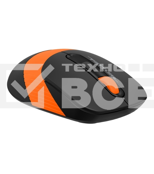 Мышь беспроводная A4Tech Fstyler FG10S черный/оранжевый, 2000 dpi, радиоканал, USB, кнопки - 4