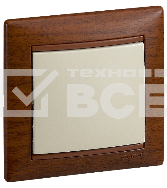 Механизм переключателя 1-кл. СП Valena проходн. на 2 напр. сл. кость Leg 774306