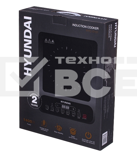 Электрическая плитка Hyundai HYC-0101 черный эмаль  (настольная)