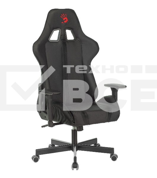 Кресло игровое A4Tech Bloody GC-600, черный, эко.кожа, крестовина металл