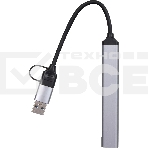 USB концентратор TypeC+adapter-->USB3.0+2USB2,0+SD+TF, VCOM, фото4