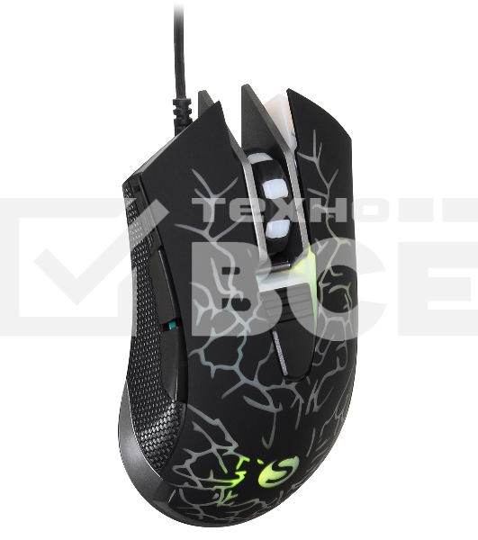 Мышь проводная SunWind SW-M705G черный, 3600 dpi, USB, кнопки - 6