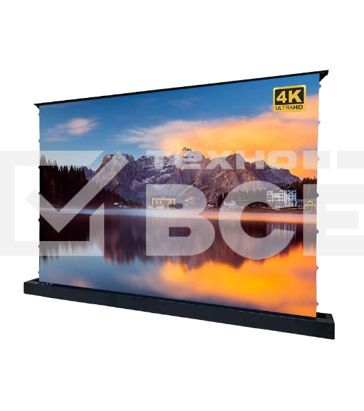 Экран для проектора S'OK SFE-296x165-BK 100'' 4K, напольный с электроприводом, полотно Nanometallic, черный