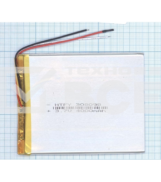 Аккумулятор Li-Pol (батарея) 3*80*98мм 3pin 3.7V/4000mAh