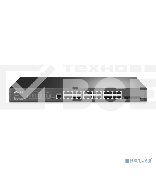 Коммутатор TP-Link JetStream™ 24-port Gigabit L2/L2+ Managed Switch with 4 SFP slots, support SDN controller, abundant L2/L2+ features, 1U rack mountable, full managed via web UI/CLI/Console/SSH/Telnet/SNMP.