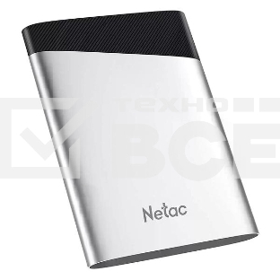 Внешний накопитель SSD Netac Z6S 120GB USB 3.2 Gen 2 Type-C External SSD, R/W up to 510MB/440MB/s,with USB-C to USB-A cable and USB-A to USB-C adapter