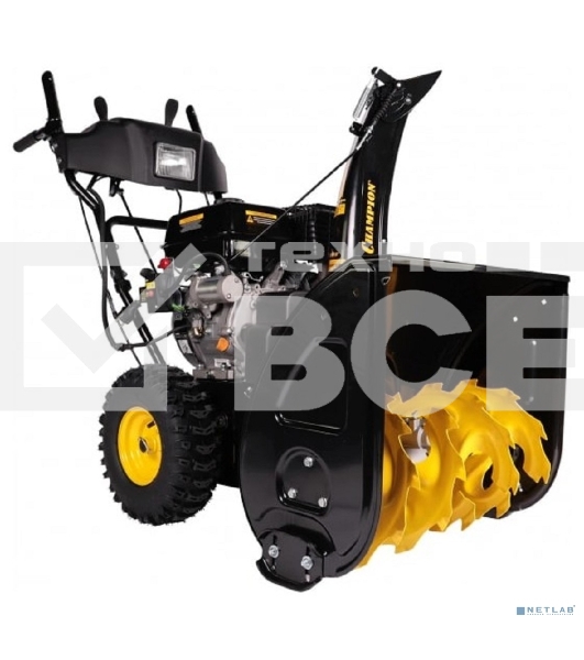 Снегоуборщик Champion ST861 8 лс 61 см 6F/2R колеса 6 л 85 кг эл. стартер, фара, обогрев