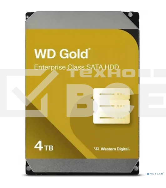 Жесткий диск WD SATA-III 4TB WD4004FRYZ Desktop Gold 512E (7200rpm) 256Mb 3.5