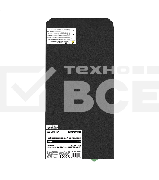 Источник бесперебойного питания On-line ExeGate PowerExpert TL-3000.72V.LCD.AVR.3SH.USB.RS232.SNMP 3000VA/3000W, On-Line, PF=1, LCD, 3*Schuko, RS232, USB, SNMP-slot, встроенные батареи 12V 7.2Ah - 6шт, возможность подключения до 4 внешних батарейных блоко
