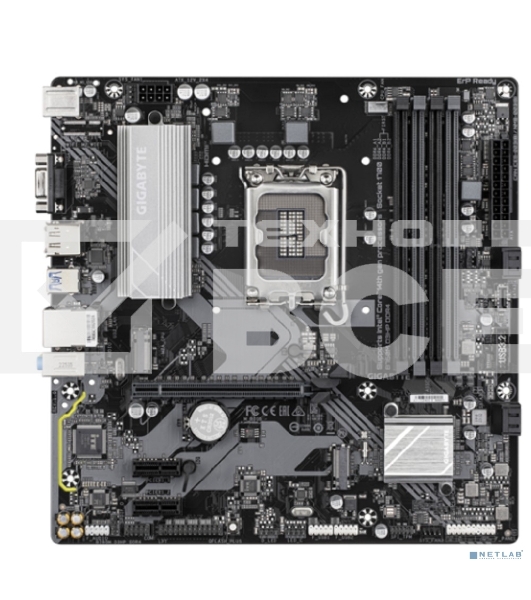 Материнская плата Gigabyte B760M D3HP DDR4, LGA 1700, Intel B760, 4xDDR4, 4xSATA, 2xM.2, 1xPCIe 4.0 x16, 2xPCIe x1, 1xHDMI, 1xVGA, 1xDP, 1x 1Gb LAN, 3xUSB-A 3.2 Gen 1, 2xUSB-A 2.0, 3x3.5 мм, 7.1, mATX