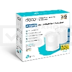 Система TP-Link Mesh AX3000 Whole Home Wi-Fi System, Wi-Fi 6, 2402Mbps (4 streams) at 5GHz and 574Mbps (2 streams) at 2.4GHz, 2 Gigabit ports of each unit, support OFDMA, MU-MIMO, 802.11k/v/r seamless roaming, support WPA3, HomecareTM system, easy setup a, фото20