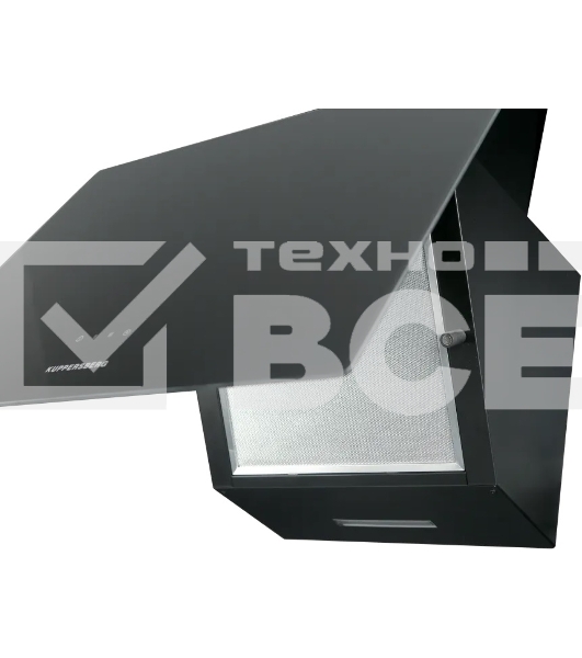 Вытяжка Kuppersberg F 605 B наклонная, 60 см, 850 м3/ч, отвод/рециркуляция, 3 скорости, черный цвет