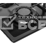 Варочная поверхность MONSHER MSG 33 Noir, газ, High-Tech, 29 см, автоматический электроподжиг, газ-контроль, форсунки под сжиженый газ, SABAF конфорки, чугунные решетки, цвет черный, фото2
