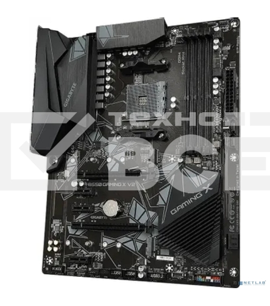 Материнская плата Gigabyte B550 GAMING X V2, AM4, AMD B550, 4xDDR4, 4xSATA, 2xM.2, 1xPCI-E 4.0 x16, 1xPCI-E 3.0 x2, 1xHDMI, 1xDVI-D, 1x 1Gb LAN, 1xUSB 3.2 Gen 2, 3xUSB 3.2 Gen 1, 2xUSB 2.0, 3x3.5 мм, 7.1, Standard-ATX