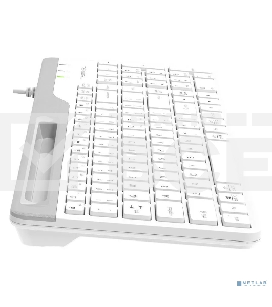 Клавиатура проводная A4Tech Fstyler FK25, USB, белый/серый