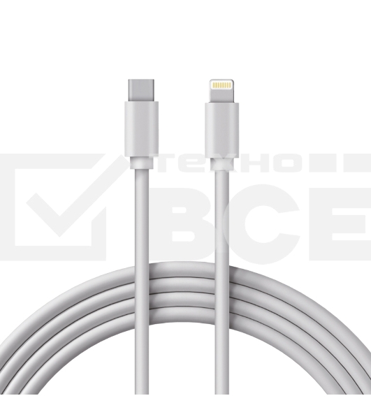 Кабель Rexant Lightning – Type-C 3A, 1м, ПВХ, белый