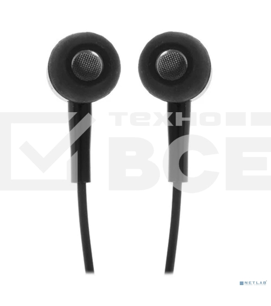 Проводные наушники Sven E-10 BK черный, внутриканальные, Jack 3.5 мм