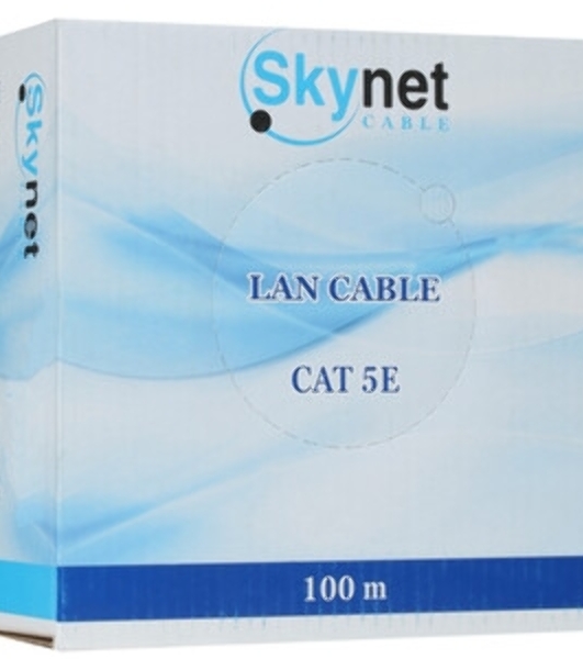 Кабель SkyNet Premium FTP-LSZH 4x2x0,51, низкое дымовыделение, нулевое содержание галогенов, медный, FLUKE TEST, кат.5e, однож., 100 м, box, оранжевый