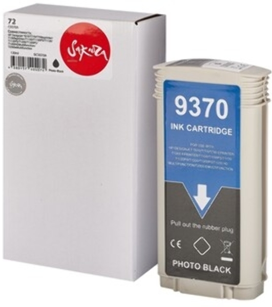 Картридж струйный Sakura C9370A (№72 Photo Black) для HP, фото-черный, 130 мл.