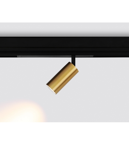 Управляемый светодиодный светильник для шинопровода Magnetic Ambrella light GL1213 GD золото IP20 12W 3000K-6400K 220V 36° D45*100 (Без ПДУ)