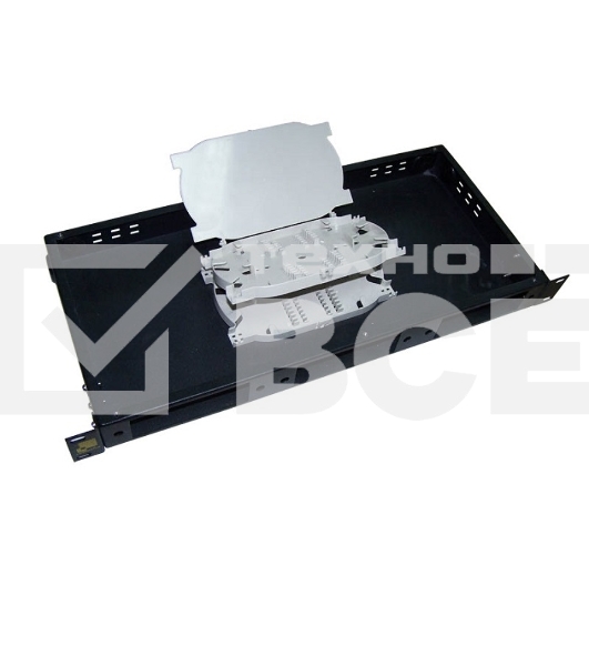 Кросс оптический LANMASTER настенный, металлический, на 8 SC адаптеров