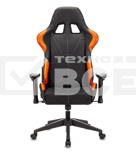 Кресло игровое Zombie VIKING 5 AERO черный/оранжевый искусственная кожа с подголов. крестовина пластик