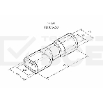 Клемма плоская полностью изолированная гнездо 6.6 мм 4-6 мм² (РППи-м 6.0-(6.3)) Rexant, фото3