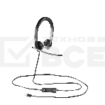 Наушники с микрофоном Logitech H650E черный 1.1м 981-000519, фото7