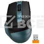 Мышь беспроводная A4Tech Fstyler FB35C зеленый/черный, 2000 dpi, радиоканал, Bluetooth, USB, кнопки - 6, фото3