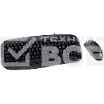 Комплект проводной Genius KM-200 / Оптическая мышь, 3 кнопки, 1000 DPI / Совместима с Windows 7, 8, 8.1, 10 / Mac. OS X 10.8 и позднее / Кабель 1.5м / Цвет : чёрный, фото2